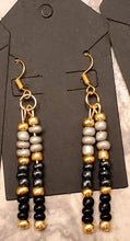 Load image into Gallery viewer, Handmade Glass Seed Bead Stick/ Dangle Hook Earrings