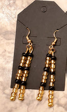 Load image into Gallery viewer, Handmade Glass Seed Bead Stick/ Dangle Hook Earrings