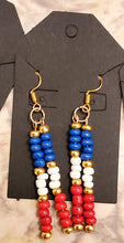 Load image into Gallery viewer, Handmade Glass Seed Bead Stick/ Dangle Hook Earrings