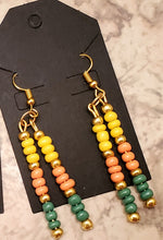 Load image into Gallery viewer, Handmade Glass Seed Bead Stick/ Dangle Hook Earrings