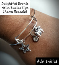 Load image into Gallery viewer, Zodiac Charm Story Bangle