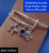 Load image into Gallery viewer, Zodiac Charm Story Bangle