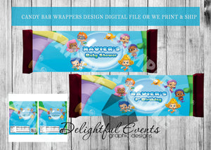 Bubble Guppies Candy Bar Wrappers