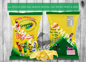 Crayon Chip Bags