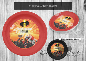 Incredibles Party Plates