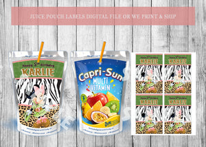 Juice Pouch Labels Birthday or Baby Shower - PRINTED ONLY (Please Read Item Description)