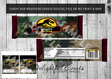 Load image into Gallery viewer, Jurassic Park Candy Bar Wrappers