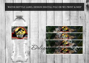 Jurassic Park Water Bottle Labels