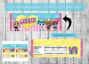 Candy Bar Wrappers Birthday or Baby Shower - Printed ONLY (Please Read Item Description)