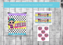 Load image into Gallery viewer, Pringles Labels and Tops Birthday or Baby Shower - Printed ONLY (Please Read Item Description)