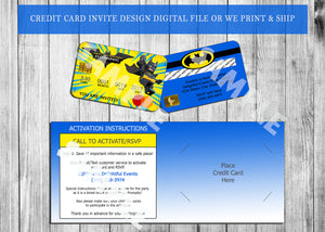 Digital Credit Card Invitations