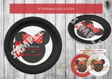 Load image into Gallery viewer, Minnie Mouse Party Plates