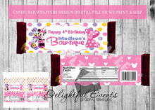 Load image into Gallery viewer, Minnie Mouse Candy Bar Wrapper