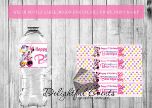 Minnie Mouse Water Bottle Labels