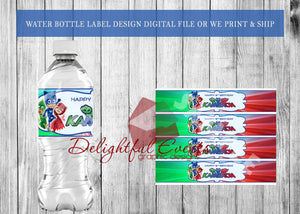 PJ Masks Water Bottle Labels