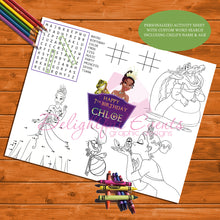 Load image into Gallery viewer, Princess and the Frog Activity Sheet 