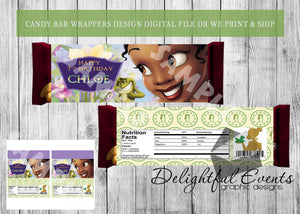 Princess and the Frog Candy Bar Wrapper