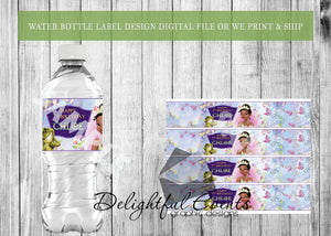 Princess and the Frog Water Bottle Labels