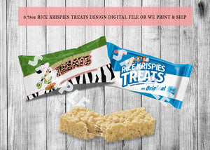 Rice Krispies Treats Wrappers Birthday or Baby Shower - Printed ONLY (Please Read Item Description)