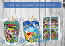 Load image into Gallery viewer, Mickey Roadsters Juice Pouch Labels