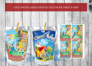 Sesame Street Juice Pouch Labels