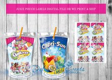Load image into Gallery viewer, Shopkins Juice Pouch Labels