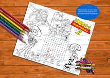 Load image into Gallery viewer, Activity &amp; Coloring Sheets Personalized - Printed ONLY (Please Read Item Description)