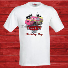 Load image into Gallery viewer, Cars Birthday Shirt - Girl Cousin