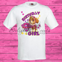 Load image into Gallery viewer, Paw Patrol Birthday T-Shirts (Design Only No Prints)