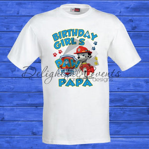 Paw Patrol Birthday T-Shirts (Design Only No Prints)