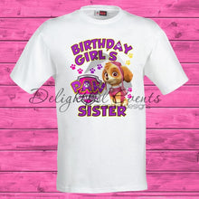 Load image into Gallery viewer, Paw Patrol Birthday T-Shirts (Design Only No Prints)