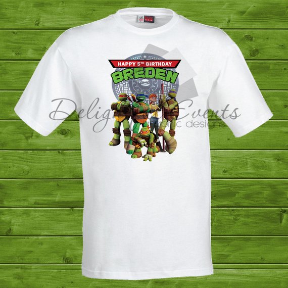 Ninja Turtles Birthday T-Shirts (Design Only No Prints)