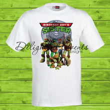 Load image into Gallery viewer, Ninja Turtles Birthday T-Shirts (Design Only No Prints)