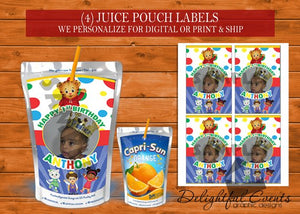 Daniel Tiger Juice Pouch Labels