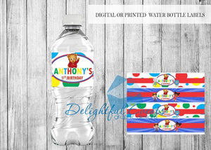 Daniel Tiger Water Bottle Labels