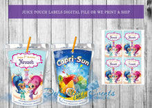 Load image into Gallery viewer, Shimmer and Shine Juice Pouch Labels